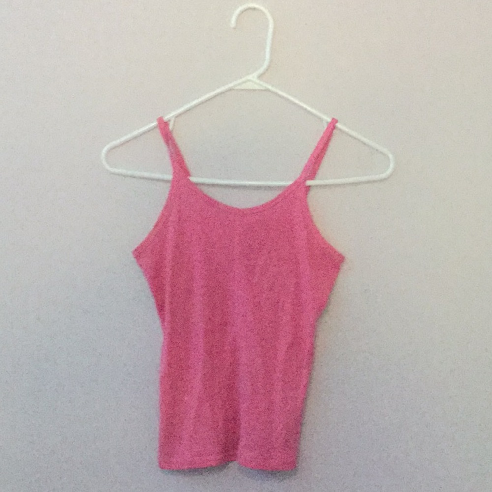 A Pink spaghetti strap Tank for girls
